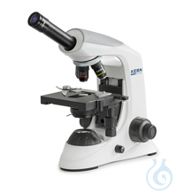 Compound microscope Monocular, Achromat 4/10/40/100; HWF10x18; 3W LED The...